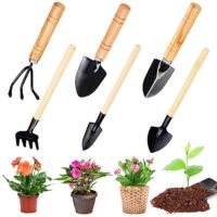 Gartenwerkzeug Set - 6-teiliges Gartenschaufel, kleinere Gartenwerkzeuge für Blumen pflanzen, umpflanzen und Erd auflockern