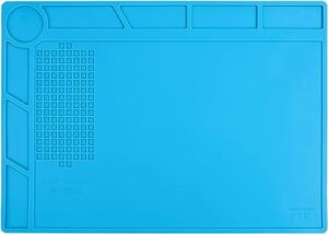 Silikon-Matte für Elektronik und Reparaturen, 500°C hitzebeständig, magnetisch, antistatisch, ideal für Lötarbeiten, Smartphone, Uhren usw.