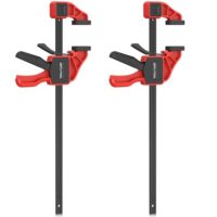 GETLITOOL Einhandzwingen 2tlg. Profi Schraubzwingen mit 75kg Spannkraft, ideal für präzises Fixieren von Holz und Möbeln