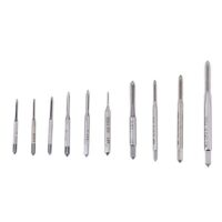Gewindebohrer und Gewinde Set, Mini Maschinenhandgewinde, 10 Stück, M1 bis M3,5, Handgewinde für Heimwerker und DIY-Projekte