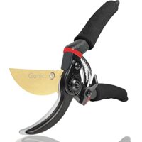 Gonicc Gartenschere, Premium Baumschere, Rebschere mit SK5-Stahl und Titanbeschichtung, bequeme Bypass-Schneide, ideal für Gartenarbeiten und als Werkzeug für Handwerker und Frauen