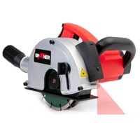 Grafner Mauernutfräse mit Laser, 1700 Watt, Diamant-Trennscheiben, Staubabsaugung, perfekt für Heimwerker-Projekte