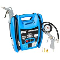 Kompressor mit Riemenantrieb, 8 bar Druckluft, 1100 W Leistung, 140 l/min Liefermenge, Zubehör inklusive