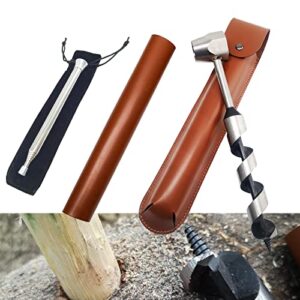 Handbohrer Bushcraft, leistungsstarkes Werkzeug für Outdoor-Abenteuer mit robuster Konstruktion und verbesserte Schneidefläche