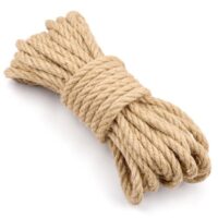 Hanfseil 10 mm, 10 m Juteseil, Natur Tau Seil Kordel für Bastelarbeiten, Garten und DIY Kunsthandwerk