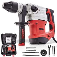 Starkes Bohrhammer Set mit 1500 Watt, ideal für Beton und schwierige Materialien, mit Meißel und Zubehör