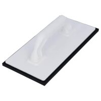 HELPMATE Reibebrett Kunststoff, 280 x 140 mm, 8mm Zellkautschuk schwarz, Made in Deutschland für Gips-, Putz- und Fliesenarbeiten
