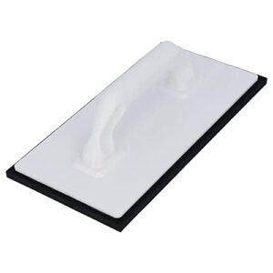 HELPMATE Reibebrett Kunststoff, 280 x 140 mm, 8mm Zellkautschuk schwarz, Made in Deutschland für Gips-, Putz- und Fliesenarbeiten