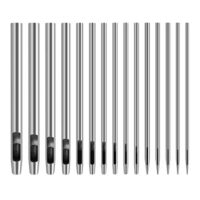 Professionelles Leder-Punch Werkzeug mit 15 verschiedenen Größen (0,5mm bis 6mm) für präzise runde Löcher in jeder Oberfläche