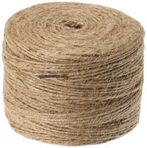 Jute-Garn, 3-fach, 3,5 mm Ø, Spule 280 m, Natur-Farbe, umweltfreundlich, biologisch abbaubar, wiederverwendbar