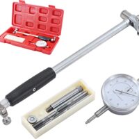 KATSU Innendurchmesser Messuhr Set, 50-160mm Metrisch 0,01mm Präzisions Bohrungslehre Messuhr Zylinder Interner Fräsen Dial Bore Gauge für die Industrie