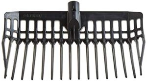 KERBL Dunggabel EcoFork - Mistgabel in Schwarz & ohne Stiel, 39 x 30 x 6 cm Heugabel