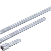 Kippverlängerungs-Satz aus Chrom-Vanadium-Stahl, 3 Teile, 6,3 mm (1/4 Zoll), 50 / 150 / 250 mm, verchromt und matt gehalten