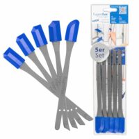 Fugenglätter, Fugenabzieher mit Revolutionärer Zauber-Spitze für Extrem Enge Stellen | 5 optimierte Spezial-Fugenköpfe | Made in Germany