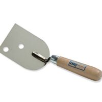 Knauf Cleaneo-Kelle, effizientes Werkzeug für die Verspachtelung von Schraubenköpfen bei Cleaneo-Akustikplatten, extradickes Blatt und spezifische Loch-Ausstanzungen