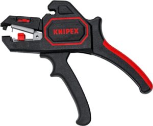KNIPEX Automatische Abisolierzange mit Feinjustierung und einstellbarem Längenanschlag für elektrische Leiter