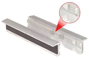 KS Tools Aluminium-Schraubstock-Schonbacken mit Trapeznutzen, 100mm - hochwertiges Werkzeug für Heimwerker und Handwerker