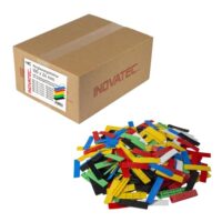 Kunststoff Verglasungsklötze Set, Glasklötze für Fenster und Türen, 100x24x1,2,3,4,5,6 mm Distanzklötze, Trageklötze, Abstandshalter