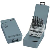 KWB Kraftixx HSS Metallbohrer Satz, 25-teiliges Bohrset mit Ø 1 bis 13 mm Durchmesser, ideal für Heimwerker und Profis