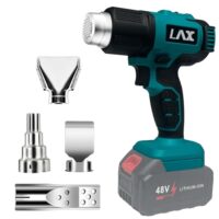 L1NXIXI Akku Heißluftfön für Makita 18V, 2 Temperatur 300/550 ℃ Heißluftpistole, Manuelle Heißluftgebläse mit 4 Edelstahldüse für DIY,Basteln, Schrumpffolie, Schweißen,Farbentfernung