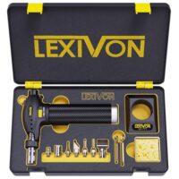 LEXIVON Butanbrenner, Premium Lötkolben Kit für Creme Brulée und Backen mit einstellbarer Flamme und 125 Watt Äquivalent