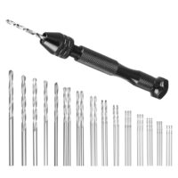 Vollständiges Bohrwerkzeug-Set für professionelle Ergebnisse, 31 Stück Handbohrer Set mit Mini Bohrmaschine und Pin Vise, präzise Micro-Handbohren für Holz, Schmuck und Elektronik