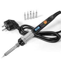 Lötkolben SREMTCH 80W Set mit LCD Bildschirm, EIN/AUS Schalter und Temperaturknopf für professionelle Lötarbeit