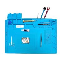 Lötmatte, Magnetfeldmatte, Reparatur- und Lötmatte Silikon 500°C Werkbankmatte für die Reparatur von Uhren Telefonen Laptops, magnetische Lötmatte (45 x 30 cm)
