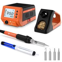 Lötstation mit großem Display und Temperaturbereich 180°C – 480°C, für Schule Labor und Hobbylöten
