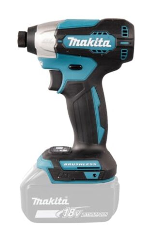 Makita DTD157Z Schlagschrauber 18V ohne Akku und Ladegerät, kompaktbauartig mit niedrigem Gewicht, Tiefentladeschutz und leuchtstarke LED