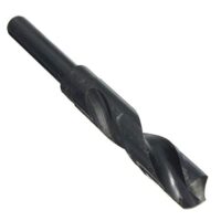 Schmiedebohrer mit reduziertem Schaft für verschiedene Materialien, hochwertiger HSS Bohrer für Aluminium, Stahl, Holz, Kunststoff und Nichteisen