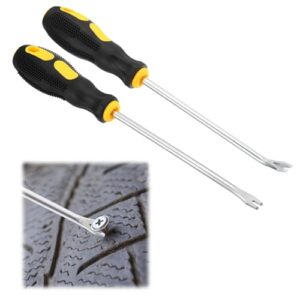 Metall Brecheisenwerkzeug zum Entfernen von Heftern, Werkzeuge zum Abziehen von Klammern und Tacken, Polster Konstruktion Nagelzieher, U-Spitze Nagelabzieher, 2PC