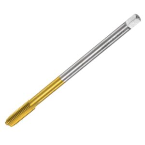 Metrischer Gewindebohrer M8 x 1,25 H2 120mm aus Titanbeschichtetem Hochgeschwindigkeitsstahl für schnelles und reibungsloses Gewindeschneiden