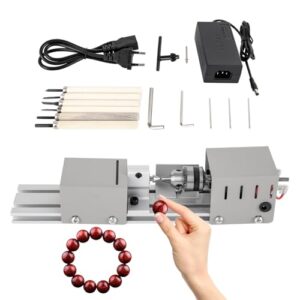 Mini Drehmaschine mit präziser Drehbank, einstellbarer Geschwindigkeit und Metallbearbeitungsfunktion für DIY-Projekte