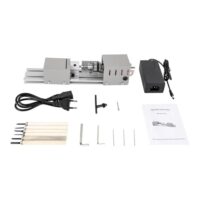 Kompakte Miniaturdrehmaschine mit 100W Leistung und 31 cm Länge für Holzbearbeitung DIY - Metall-Drehmaschine Mini Drehbank Tischdrehbank