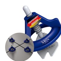 M&N Fliesen Nivelliersystem Set 1mm, 1.5mm, 2mm, 3mm Mega-Auswahl für Fliesenverlegung - Werkzeugset mit Laschen und Zughauben