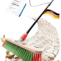 Novaliv Kehrbesen mit Teleskopstiel, ideal für Garten und Industrie
