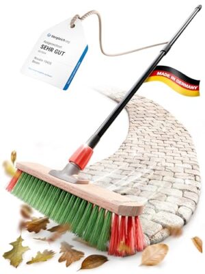 Novaliv Kehrbesen mit Teleskopstiel, ideal für Garten und Industrie