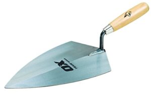 Hochwertige OX Trade Brick Trowel Philadelphia mit Holzgriff, 11 Zoll / 280 mm lang, für Heimwerker und Handwerker geeignet