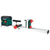 Parkside Dechselmaschine PDM 600 B2 für Heimwerker, robuste und leistungsstarke Holzbearbeitungsmaschine mit stufenloser elektronischer Drehzahlregelung, stabile Aluminium-Laufschiene und Spindelstock