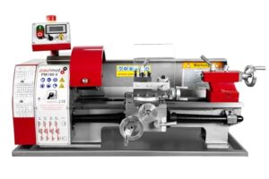 PAULIMOT Drehmaschine PM190-V mit 400 mm Spitzenweite, frequenzgesteuerter Motor für den Heimwerker