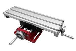 Kreuztisch aus Aluminium mit Rundsäulenführung, ideal für Werkstatt oder Hobbyraum, hochwertiger Baukasten-Bau von PAULIMOT