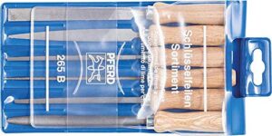 PFERD Schlüsselfeilein-Set 265 B, 6 Feilen, 100mm, mit Holzheften für filigrane und leichte Feilarbeiten