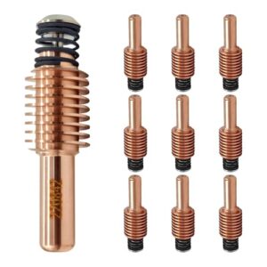 Set von 10 Plasmaelektroden, kompatibel mit Hypertherm Powermax 45XP/65/85/105 HRT HRTs MRT