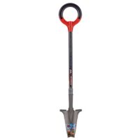 Ergonomische Schaufel mit umgekehrter V-Form-Schneidblattspitze und speziell entwickelter Wurzelschneide-Risssäge für effiziente Gartenarbeit