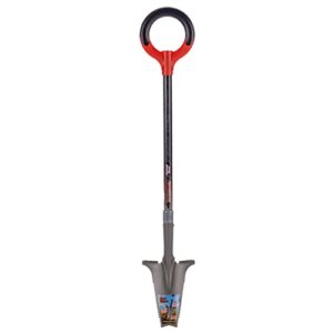 Ergonomische Schaufel mit umgekehrter V-Form-Schneidblattspitze und speziell entwickelter Wurzelschneide-Risssäge für effiziente Gartenarbeit