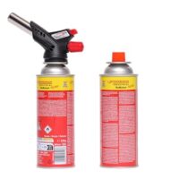 ROTHENBERGER Industrial Gas Brenner RS 220 - Über-Kopf-Arbeiten - 360° Drehung - inkl. 2 x RoButan Gaskartuschen 220 g / 393 1000003307