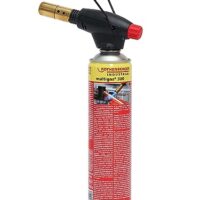 Hochleistungslötgerät für Hartlöten von Kupferrohren, Weichlöten und Löten bis 750°C, mit Piezozündung und Multigas 600 ml