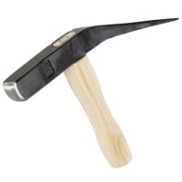 RUTHE Pflasterhammer Esche, Berliner Form ES 1500g. Robuster und ergonomischer Hammer für Bau und Handwerk. Ideal für Pflasterer, Maurer und Steinmetze.
