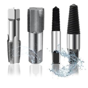 Schraubenlöser und Rohrgewindebohrer Set mit 1/2 Zoll und 3/4 Zoll Gewinde, ideal für Wartungsarbeiten und Entfernen beschädigter Schrauben